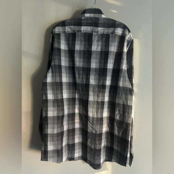 Kenneth Cole Reaction Men’s Plaid Shirt sz 16.5 34-35 NWT - Picture 2 of 9